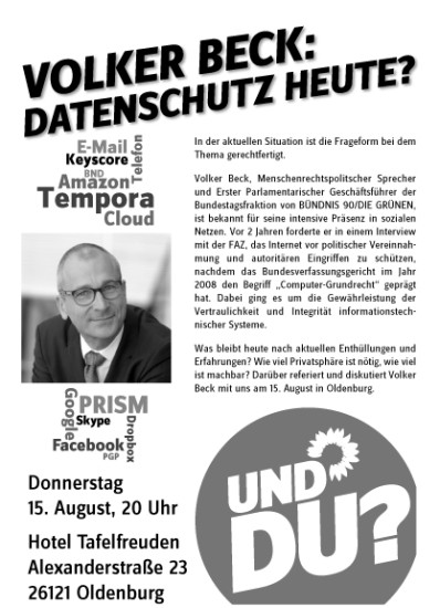 Flyer Volker Beck