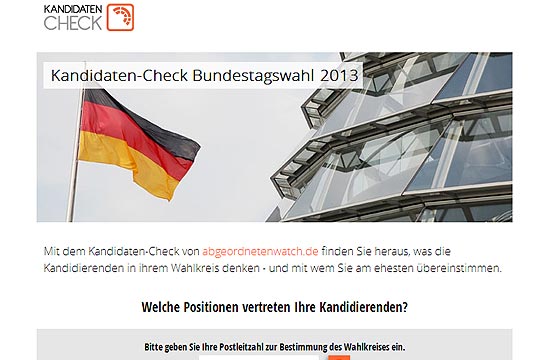 Kandidaten-CheckBundestagswahl 2013
