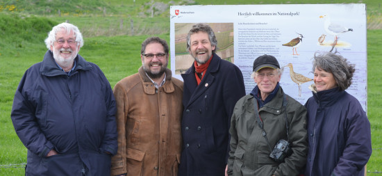 V.l.n.r.: Bertold Kuppe, ich, Helmut Fischer-Joost, Onno K. Gent, Kay Brita Gröting