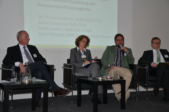 Peter Meiwald Podiumsdiskussion zu Ressourceneffizienz