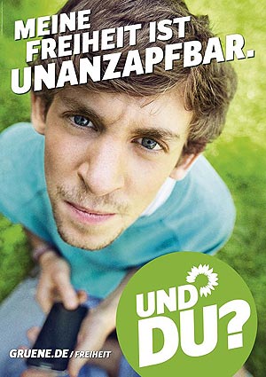 Meine Freiheit ist unanzapfbar. (Plakat)