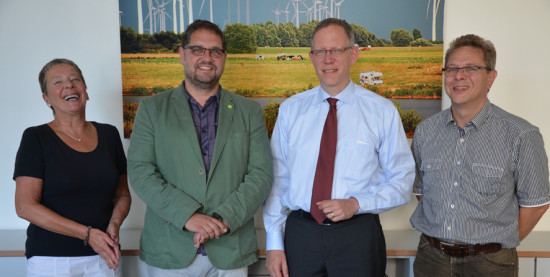 Besuch Stadtwerke Emden: (v.l.n.r.) Gudrun Herrmann, ich, Manfred Ackermann, Frank Ohmer