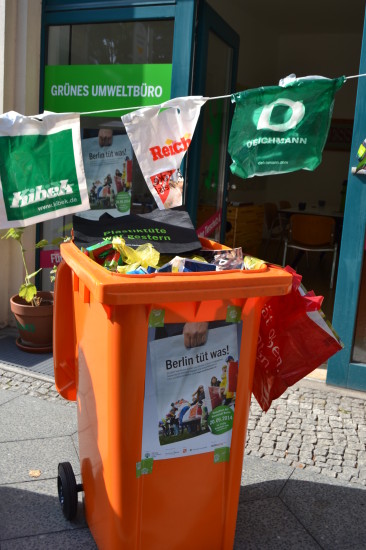 Plastiktütenflut in Berlin