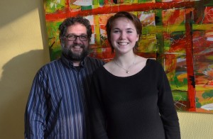 Unsere Praktikantin Solvey und ich
