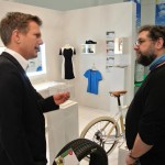 Peter Meiwald am Stand des Rates für Bioökonomie