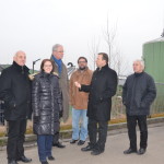 Peter Meiwald, Thomas Marwein  und  andere Grüne bei der Besichtigung der ZAK