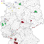 Übersichtskarte der höchsten Messungen