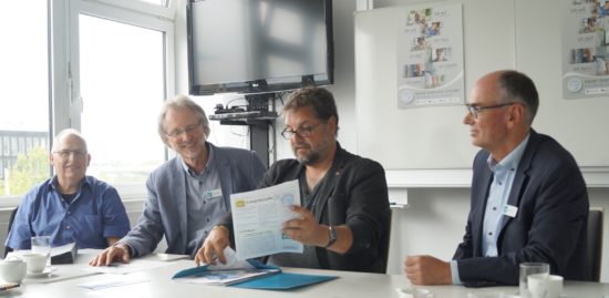 (v.l.n.r.) Ernst Lorenzen, Achim Scholz, Peter Meiwald, Andreas Gögel | Foto: Lea Feline Müller